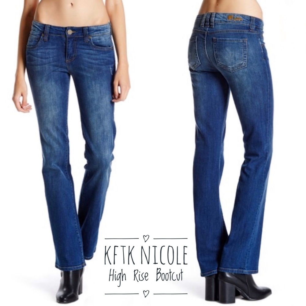 Kut from the Kloth Nicole High Rise Bootcut Jeans